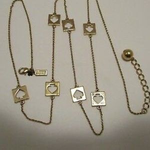 Kate Spade Legacy Logo Punch-Out Long Necklace